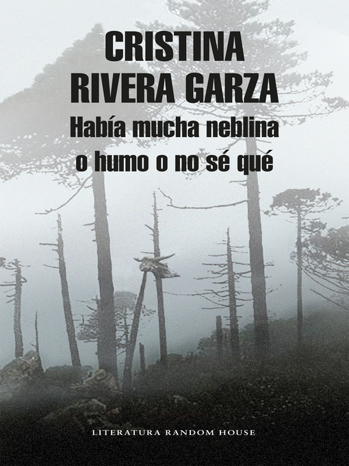 Title details for Había mucha neblina o humo o no sé que by Cristina Rivera Garza - Available